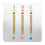 کلید کولر صنایع آسیا الکتریک مدل کریستال WHI-GLD